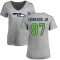 Women's Mario Edwards Jr. Name & Number Slim Fit T-Shirt - Ash