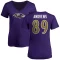 Women's Mark Andrews Name & Number V-Neck T-Shirt - Purple