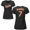 Women's Mark Belanger Name & Number T-Shirt - Black