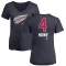 Women's Mark Howe Name and Number Banner Wave V-Neck T-Shirt - Navy