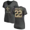 Women's Mark Ingram II One Color T-Shirt - Ash