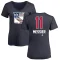 Women's Mark Messier Name and Number Banner Wave V-Neck T-Shirt - Navy