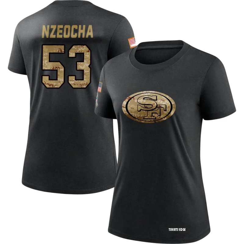 Women's Mark Nzeocha Legend Salute to Service Scoop Neck T-Shirt - Olive -  Tshirtsedge