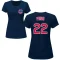 Women's Mark Prior Name & Number T-Shirt - Navy