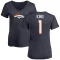 Women's Marquette King Name & Number Slim Fit T-Shirt - Navy