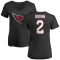 Women's Marquise Brown Name & Number Slim Fit T-Shirt - Black