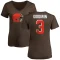 Women's Marquise Goodwin Name & Number Slim Fit T-Shirt - Brown