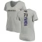 Women's Marshal Yanda Backer V-Neck T-Shirt - Ash