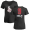 Women's Martin Havlat Name and Number Banner Wave V-Neck T-Shirt - Black