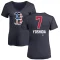 Women's Masataka Yoshida Name and Number Banner Wave V-Neck T-Shirt - Navy