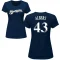 Women's Matt Albers Name & Number T-Shirt - Navy