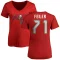 Women's Matt Feiler Name & Number Slim Fit T-Shirt - Red