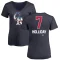 Women's Matt Holliday Name and Number Banner Wave V-Neck T-Shirt - Navy