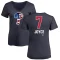 Women's Matt Joyce Name and Number Banner Wave V-Neck T-Shirt - Navy