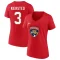 Women's Matt Kiersted 2023 Stanley Cup Final Name & Number V-Neck T-Shirt - Red