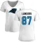 Women's Matt Landers Name & Number Slim Fit T-Shirt - White