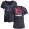 Women's Matt Manning Name and Number Banner Wave V-Neck T-Shirt - Navy