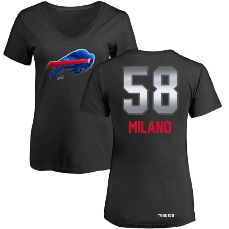 Women's Matt Milano Midnight Mascot T-Shirt - Black - Tshirtsedge