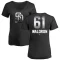 Women's Matt Waldron Midnight Mascot V-Neck T-Shirt - Black