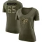 Women's Matthew Bergeron Legend Salute to Service Scoop Neck T-Shirt - Olive