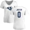 Women's Matthew Jester Name & Number Slim Fit T-Shirt - White