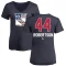 Women's Matthew Robertson Name and Number Banner Wave V-Neck T-Shirt - Navy