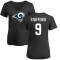 Women's Matthew Stafford Name & Number Slim Fit T-Shirt - Black