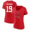 Women's Matthew Tkachuk 2023 Eastern Conference Champions Goal Tender V-Neck T-Shirt - Red