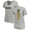 Women's Maurkice Pouncey Backer V-Neck T-Shirt - Ash