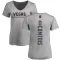 Women's Max Comtois Backer Slim Fit V-Neck T-Shirt - Heathered Gray