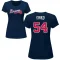 Women's Max Fried Name & Number T-Shirt - Navy