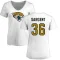 Women's Mekhi Sargent Name & Number Slim Fit T-Shirt - White