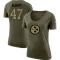 Women's Mel Blount Legend Salute to Service Scoop Neck T-Shirt - Olive