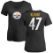 Women's Mel Blount Name & Number Slim Fit T-Shirt - Black