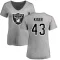 Women's Micah Kiser Name & Number Slim Fit T-Shirt - Ash