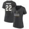 Women's Michael Amadio Heather 2023 Western Conference Champions V-Neck T-Shirt - Charcoal