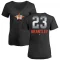 Women's Michael Brantley Midnight Mascot V-Neck T-Shirt - Black