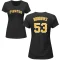 Women's Michael Burrows Name & Number T-Shirt - Black