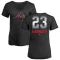 Women's Michael Harris II Midnight Mascot V-Neck T-Shirt - Black