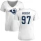 Women's Michael Hoecht Name & Number Slim Fit T-Shirt - White