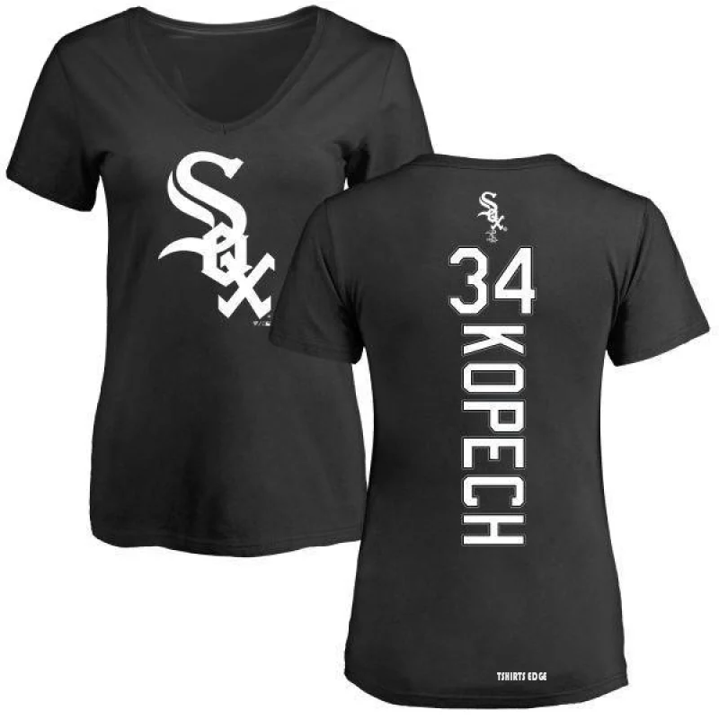 Women's Michael Kopech Name & Number T-Shirt - Black - Tshirtsedge