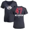 Women's Michael McCarron Name and Number Banner Wave V-Neck T-Shirt - Navy