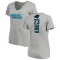 Women's Michael Oher Backer V-Neck T-Shirt - Ash