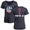 Women's Michael Porter Jr. Name and Number Banner Wave V-Neck T-Shirt - Navy