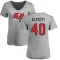 Women's Mike Alstott Name & Number Slim Fit T-Shirt - Ash