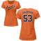 Women's Mike Baumann Name & Number T-Shirt - Orange