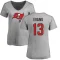 Women's Mike Evans Name & Number Slim Fit T-Shirt - Ash