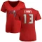 Women's Mike Evans Name & Number Slim Fit T-Shirt - Red