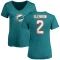 Women's Mike Glennon Name & Number Slim Fit T-Shirt - Aqua