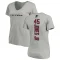 Women's Mike Jones Jr. Backer V-Neck T-Shirt - Ash